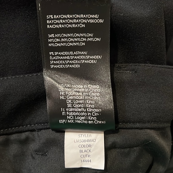 Liverpool Los Angeles Kelsey Ponte Knit Trouser Pants - Black Size 32 / 14 - Picture 10 of 10